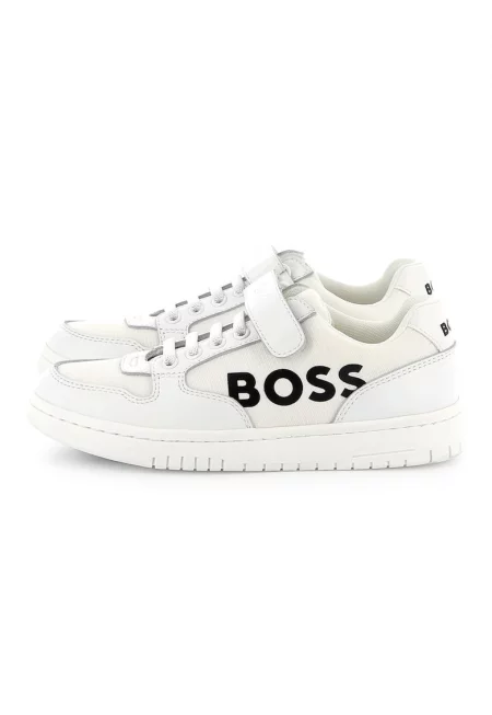 Спортни обувки с кожа - Бял