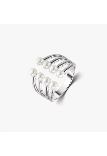 Сребърен пръстен Leah - Естествени перли
