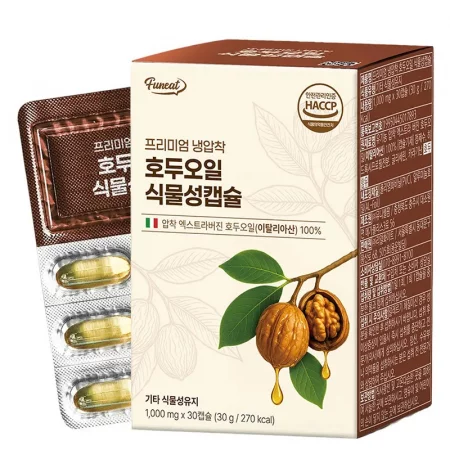 Студено пресовано масло от орехи 1000 mg, 30 капсули