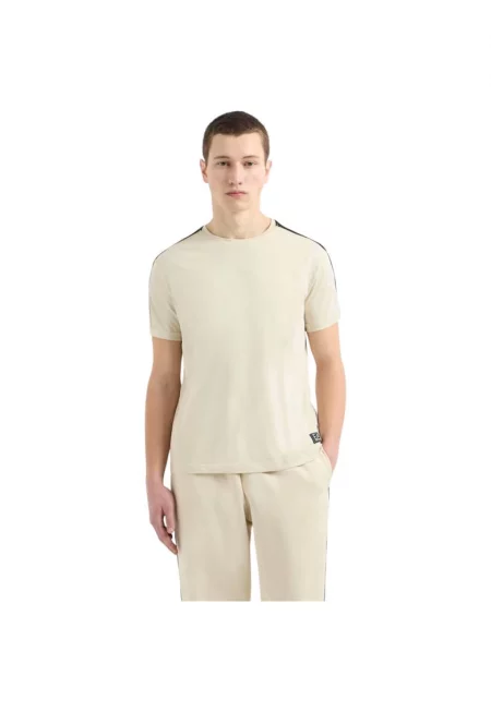 Тениска  EA7 Train Logo Series Tape 40704 - Бежов