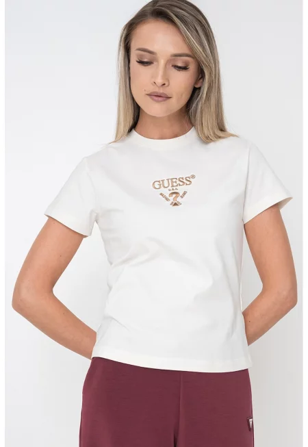 Тениска с бродирано лого