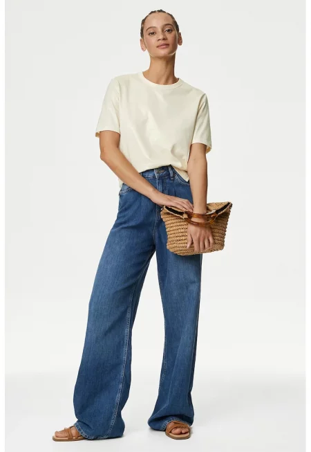 Тениска с метален ефект