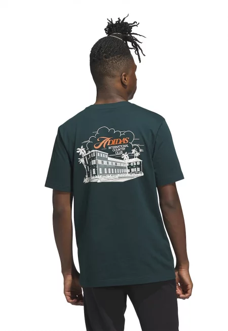 Тениска с овално деколте и принт