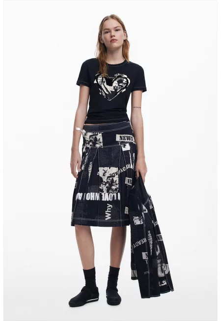 Тениска с памук с принт