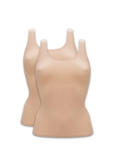 Топове с изрязан гръб - 2 броя - Бежов