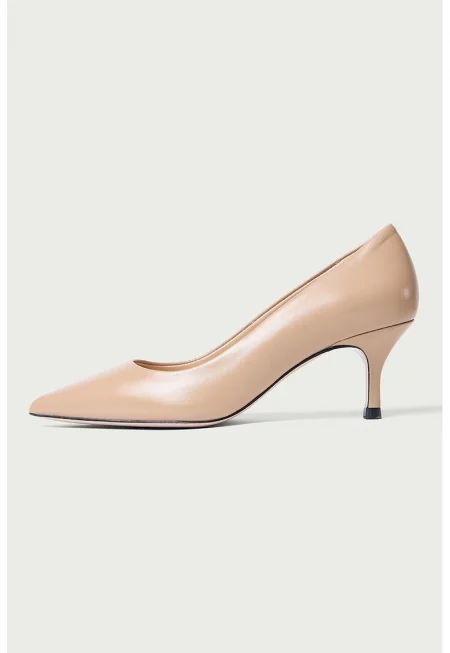 Велурени обувки Julie с остър връх