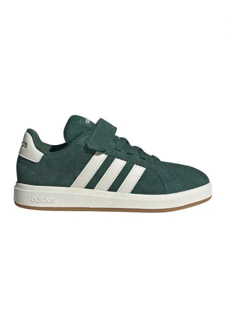 Велурени спортни обувки Grand Court със синтетика - Аква зелено