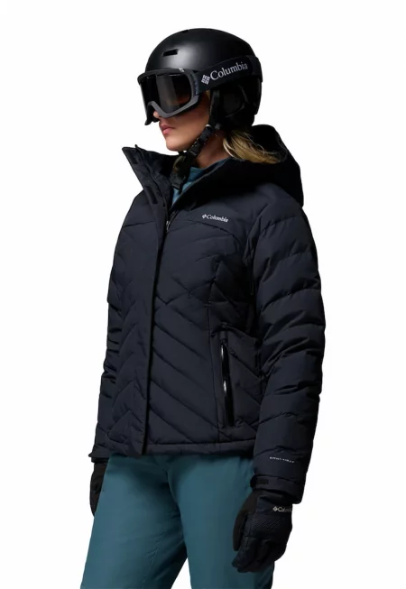 Вталено яке Lay D Down V с качулка - Черен