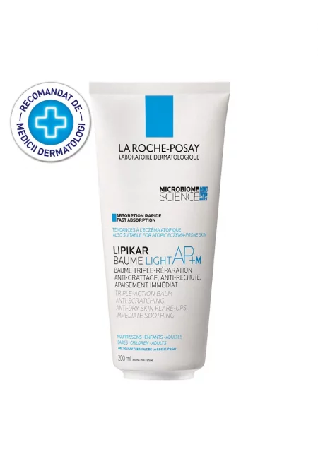 Балсам с бърза абсорбция La Roche Posay Lipikar Light AP+M с тройно действие против изсушаване на кожата - 200 мл