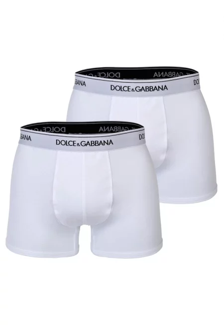 Боксерки с лого на талията - 2 чифта - Бял