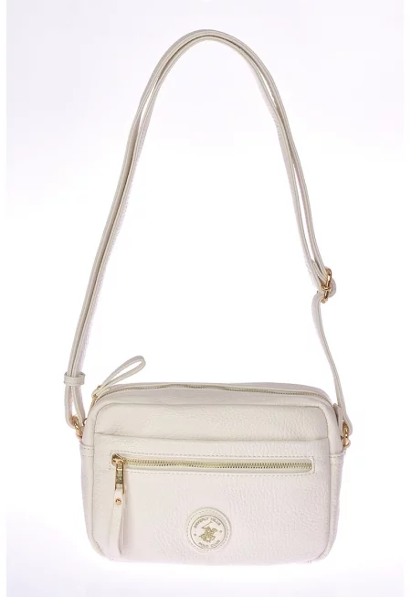 Чанта през рамо от еко кожа - Крем