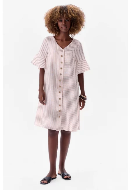 Cristina Linen Blend Dress