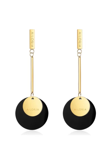 Дълги обеци от неръждаема стомана