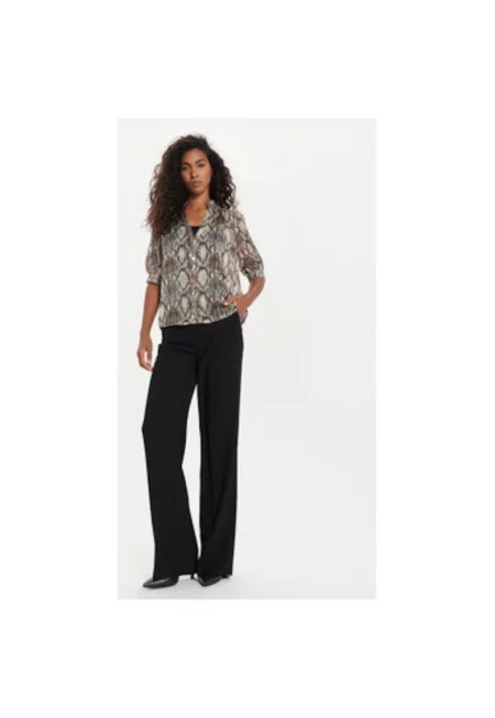 Дамска риза -  304480553 - Полиестер - Кафяв - Кафяв