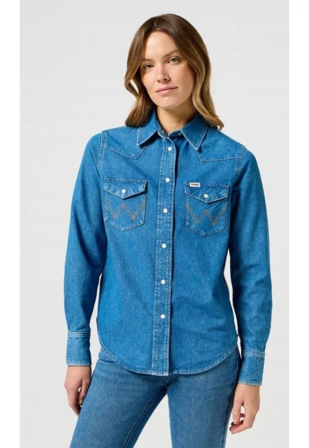 Дамска риза -  HERITAGE SHIRT - стандартна кройка - деним -