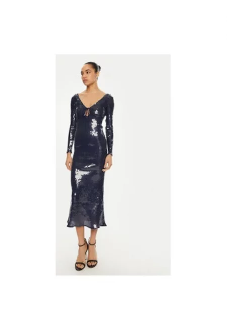 Дамска рокля - Бардо - 304921285 - Полиестер - Син - Син