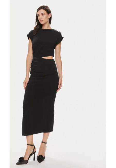 Дамска рокля - Империал - 304208751 - Полиестер - Черен - Черен