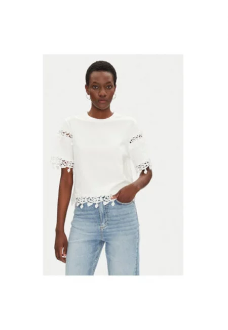 Дамска тениска  251-DFUTUR - Памук - Бял - Бял