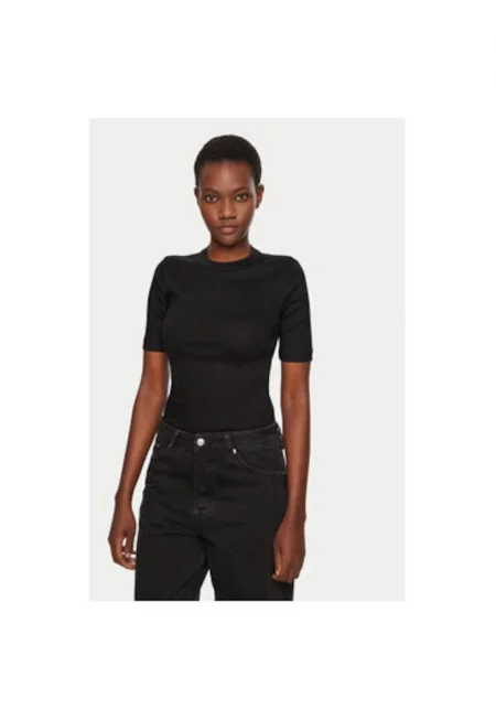 Дамска тениска -  305031433 - Органичен памук - Черна - Черен