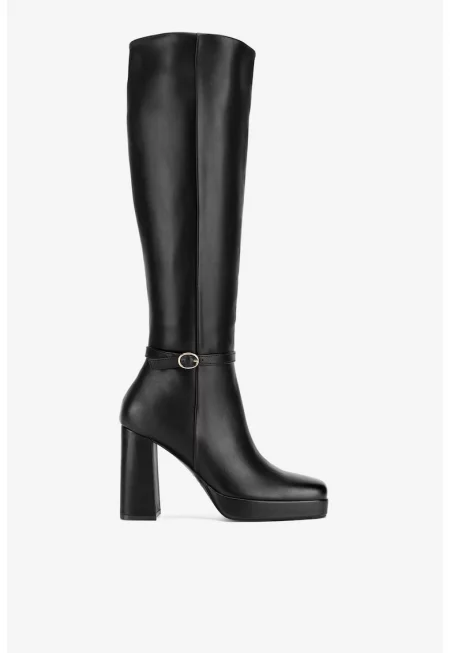 Дамски ботуши  5905588939436 - Синтетични - Черни