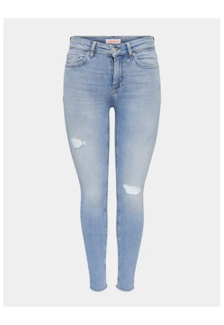 Дамски дънки -  303321697 - Органичен памук - Син