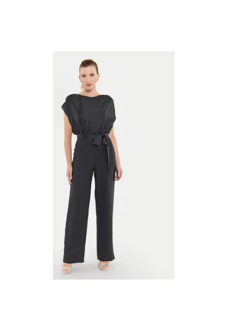 Дамски гащеризон -  304165078 - Рециклиран полиестер - Черен