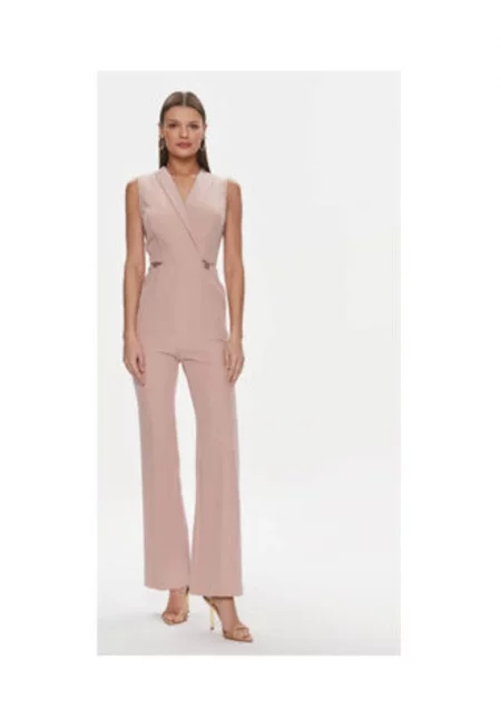 Дамски гащеризон  розов - полиестер - 90% полиестер - 10% еластан -