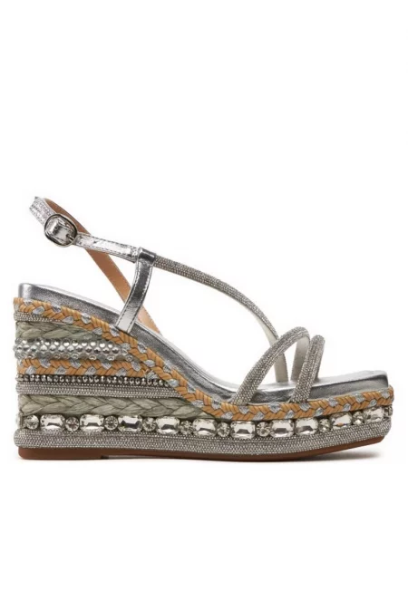 Дамски обувки  303772178 - Естествена кожа - Сребрист