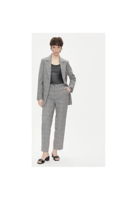 Дамски панталон  PL211799 - Вълна/Полиестер - Сив - Сив