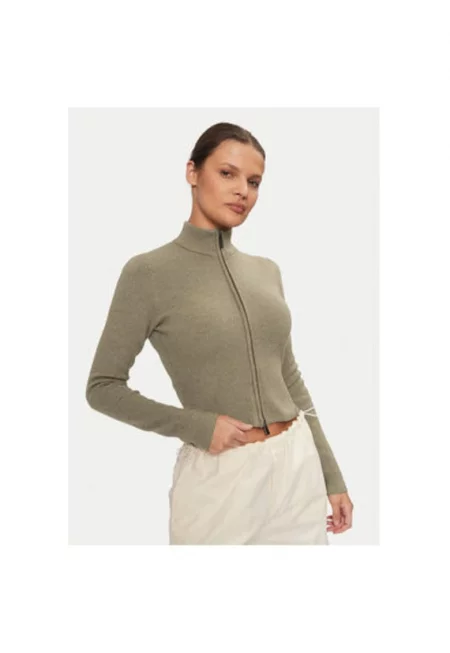 Дамски пуловер -  304439872 - Памук - Зелен