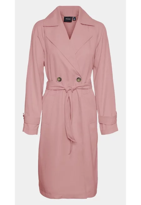 Дамски тренчкот -  Полиестер - Розово