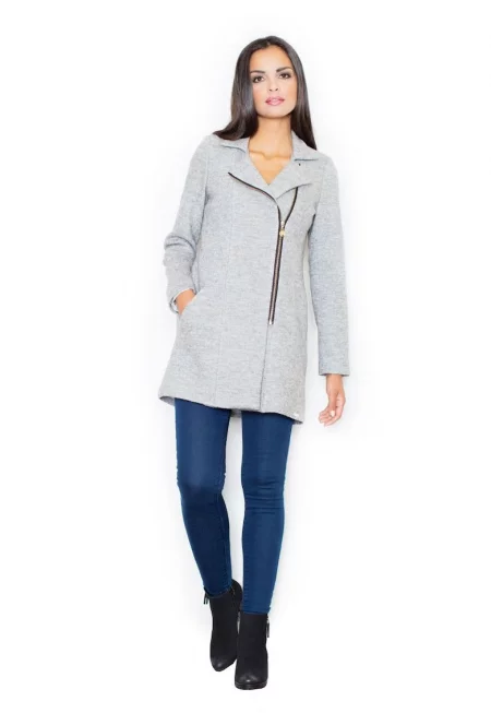 Дамско палто Crombie -  Massod - сиво