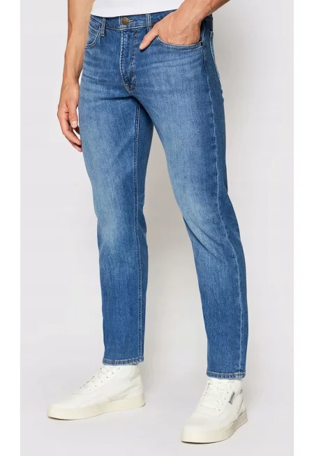 Дънки  Daren - права кройка - сини - памучни - с цип -