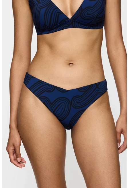 Долнище на бански Flex Smart Summer тип бразилиана - Черен/Тъмносин