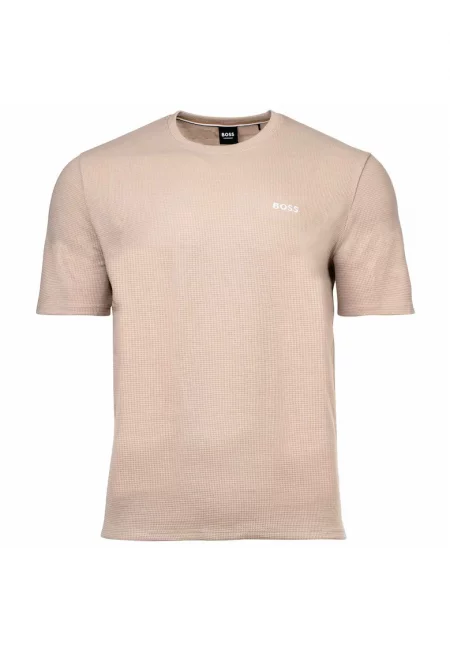 Домашна тениска Waffle с овално деколте и лого