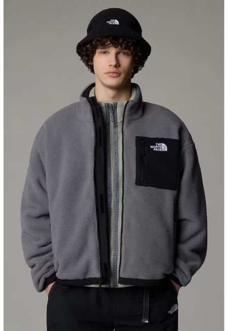 Двулицево поларено яке за хайкинг Yumiori - Черен/Tъмносив