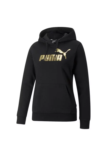 essplus Metallic Logo Hoodie - 849958-01 - Дамски - 2XS INTL - Черен