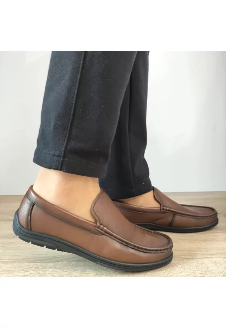 Ежедневни мъжки обувки  640018B 02-N Кафяв - Кафяв