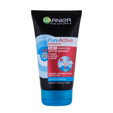 Garnier  PURE ACTIVE INTENSIVE Гел 3 в 1 против черни точки
