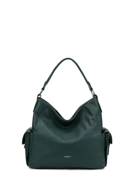 Хобо чанта Eloria Ultra от еко кожа - Зелен