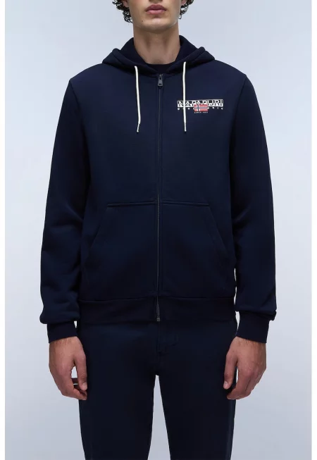 Худи с памук и цип