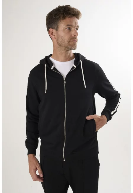 Худи с цип и джобове