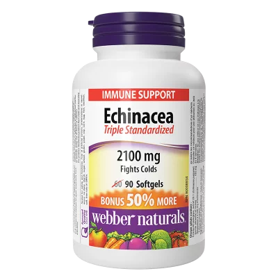 Имунитет - Ехинацея (тройно стандартизиран екстракт) 2100 mg, 90 софтгел капсули