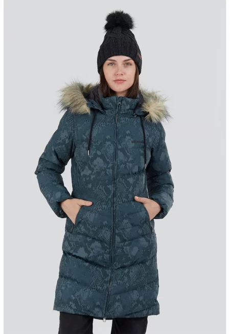 Капитонирано зимно яке Puppis с вата и еко пух - Бледозелен