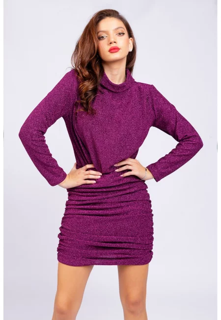 Къса рокля от лурекс - Аметист