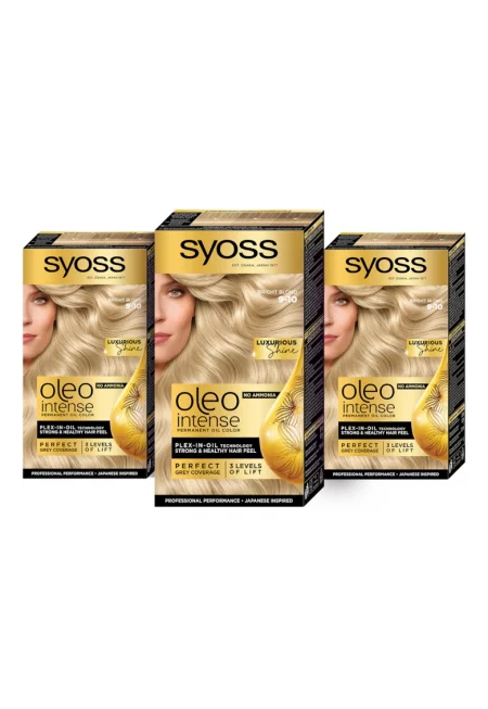 Комплект: 3 x Перманентни бои за коса без амоняк  Color Oleo Intense - 7-58 Cool beige blond - 115 мл