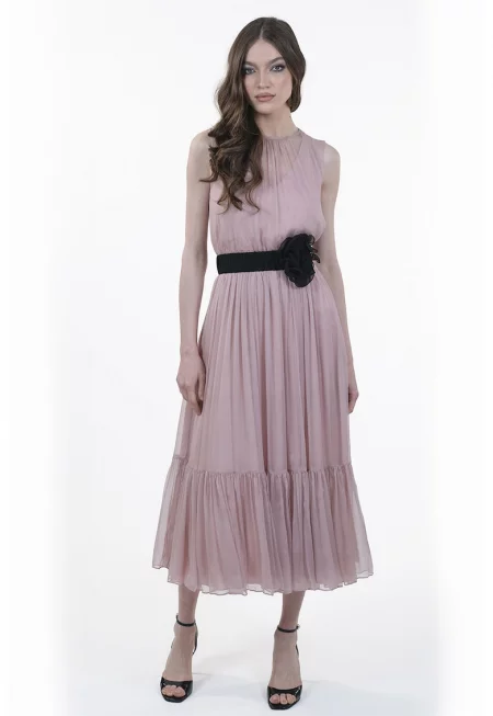 Копринена копля с плисе