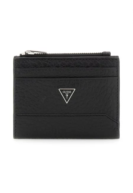 Кожен портфейл с метално лого