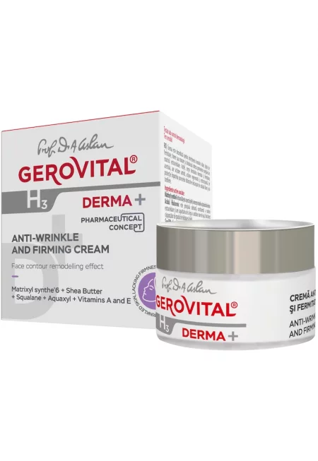 Крем за лице Gerovital H3 Derma+ - Против бръчки - 50 мл