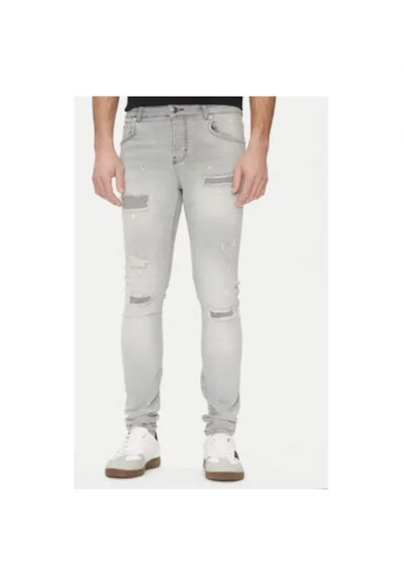 Мъжки панталон  UMP25286JE - памук/еластан - сив